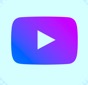YouTube-logo-blue-purple-glowing-social-network-png